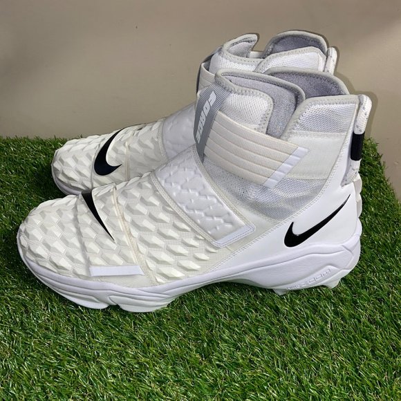 Nike Mens Zoom Force Savage Elite White Football Cleats Size CK2824-100 NEW